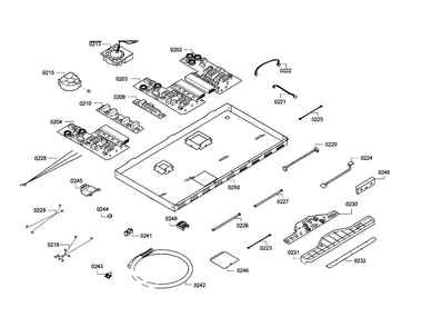 Pcb Assy Diagram and Parts List for NITP666UC 01 Bosch Cooktop