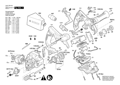 Part Location Diagram of 1600A019L6 Bosch Tool SHIM