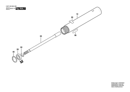 Part Location Diagram of 3609202A22 Bosch Output Shaft