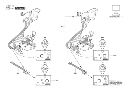 Section 3 Diagram and Parts List for 3602D94615  Bosch Screwdriver