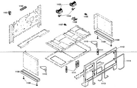 Inside Parts Diagram and Parts List for PRG486EDG04  Thermador Range