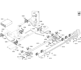 Manifold Diagram and Parts List for HGI8054UC 03 Bosch Range