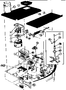 Microwave Internal Diagram and Parts List for CMT19 SVC CODE G Thermador Microwave