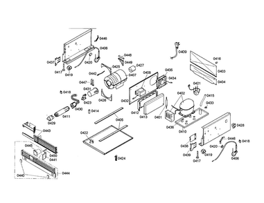 Compressor/condenser Diagram and Parts List for T18IF70FSS-01  Thermador Freezer