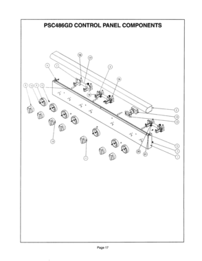 16 - PSC486GD CONTROL PANEL Diagram and Parts List for PSC366ZS  Bosch Cooktop