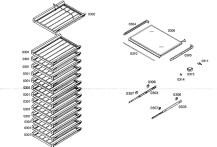 Part Location Diagram of 00681435 Bosch SHELF