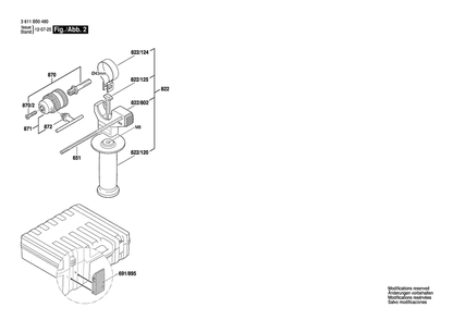 Part Location Diagram of 1619P16871 Bosch Brush Plate