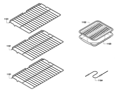 Rack Assy Diagram and Parts List for HBL5720UC 06 Bosch Microwave