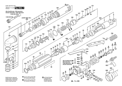 Section 1 Diagram and Parts List for 0607453610  Bosch Screwdriver