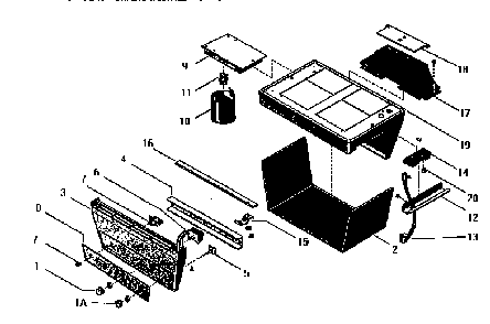 Control Housing Diagram and Parts List for VCH-9  Thermador Range Hood