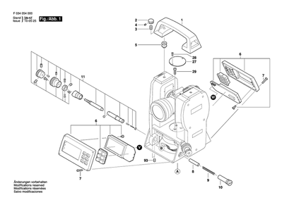 Diagram 1 Diagram and Parts List for 77-337 F 034 054 S01 Bosch Miscellaneous