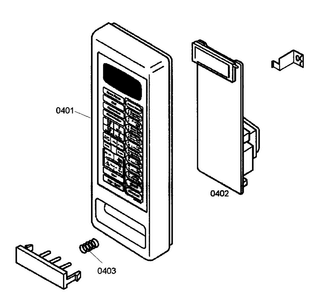 Key Pad Diagram and Parts List for MEMCW301EB01  Thermador Microwave