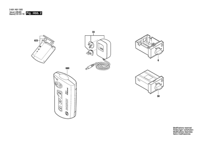 Part Location Diagram of 2610A15290 Bosch Tool RL SERIES CHARGER EU