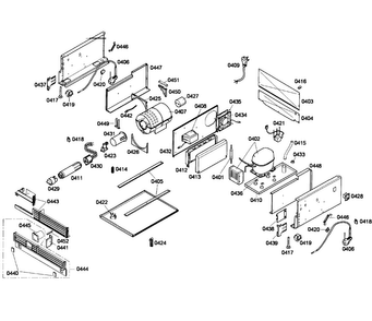 Compressor Diagram and Parts List for T24IF70NSP 05 Thermador Freezer