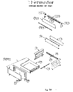 Storage Drawer And Base Diagram and Parts List for RDF30RS  Thermador Range