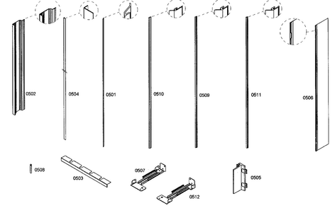 Part Location Diagram of 00244610 Bosch PROFILE STRIPE OS