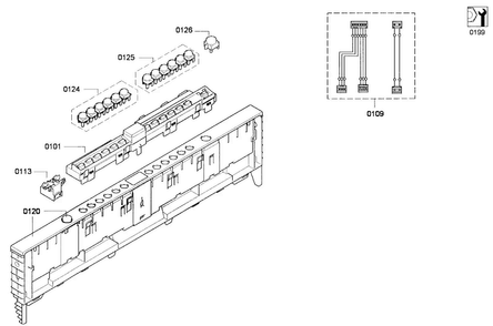 Part Location Diagram of 00618170 Bosch PUSH BUTTON SET
