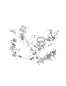 Component Assemblies Diagram and Parts List for SHU9912UC 06 Bosch Dishwasher