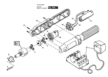 Bosch 2105type2 (F01221050a) Diagram and Parts List for 2105 (TYPE 2)(F01221050A) Bosch Cordless Drill