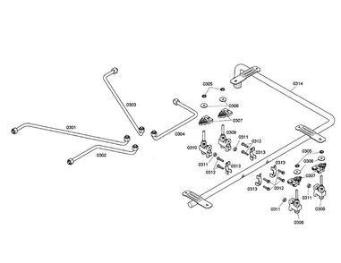 Manifold/valves Diagram and Parts List for NGM5064UC 01 Bosch Cooktop