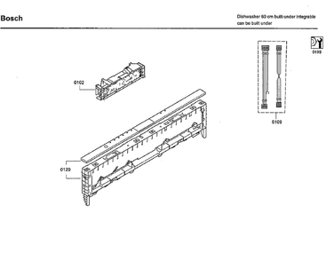 Power Supply Unit Diagram and Parts List for SHX9PT75UC 70 Bosch Dishwasher