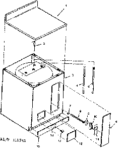 Replacement Parts Diagram and Parts List for 153311741  Kenmore Water Heater