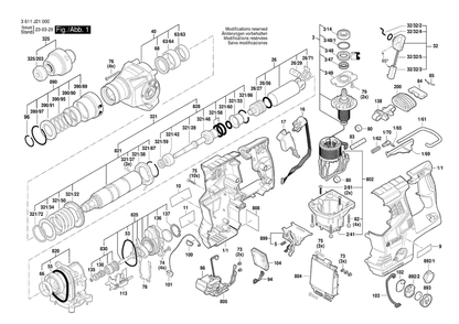 Part Location Diagram of 1600A0248A Bosch Compression Spring