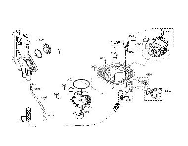 Water inlet/sump/heat pump Diagram and Parts List for SHX863WB5N 01 Bosch Dishwasher