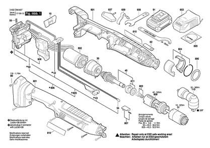Part Location Diagram of 3607030471 Bosch Planetary Gear Train