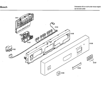 Part Location Diagram of 00438380 Bosch PANEL-FACIA