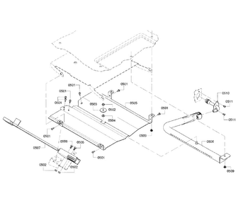 Bake Burner Diagram and Parts List for HGI8054UC 02 Bosch Range