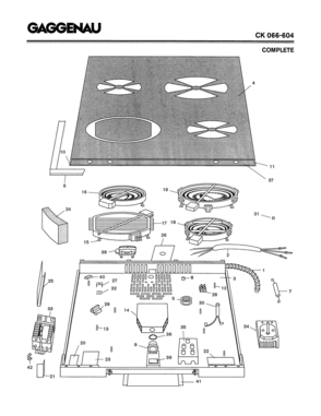 01 - COMPLETE Diagram and Parts List for CK066-604  Bosch Range