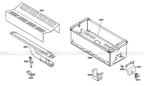 Left Oven 2 Diagram and Parts List for PRG486EDG03  Thermador Range