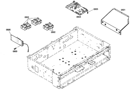 Part Location Diagram of 499803 Bosch Main oven contrl pcb