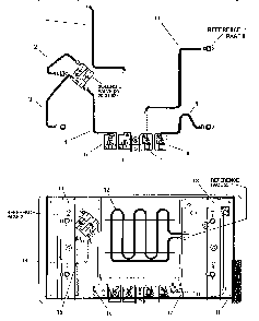 Burner Box Diagram and Parts List for SGS36GW  Thermador Cooktop