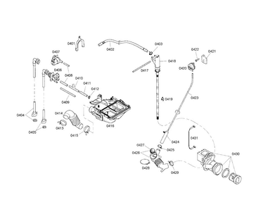 Dispenser/drain Pump Diagram and Parts List for WFMC1001UC 02 Bosch Washer