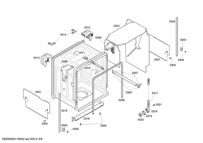 Diagram 3 Diagram and Parts List for SHX46B05UC-21  Bosch Dishwasher