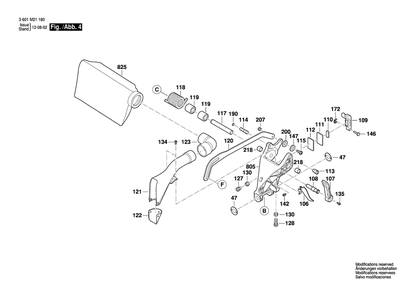 Part Location Diagram of 1609B01596 Bosch Tool PAD