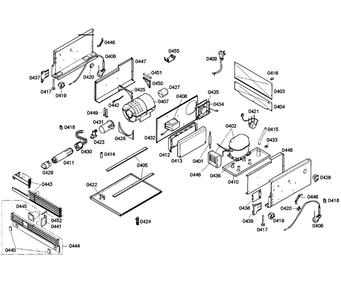 Compressor Diagram and Parts List for T24IF70NSP 21 Thermador Freezer