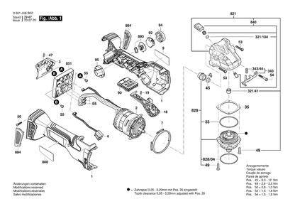Part Location Diagram of 1600A025M2 Bosch Switch-Pawl