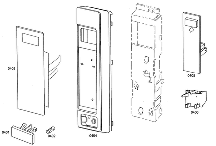 Keypad Diagram and Parts List for MEMW271ES01  Thermador Microwave