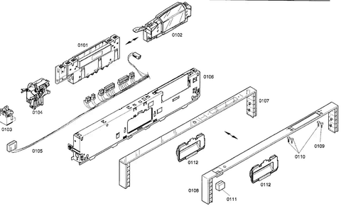 Control Panel Diagram and Parts List for SHX99A15UC 19 Bosch Dishwasher