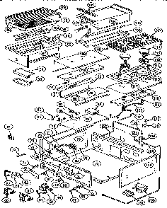 Burner Section Diagram and Parts List for PRSG364GDS  Thermador Range