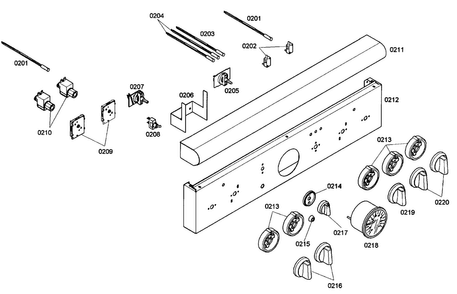 Part Location Diagram of 00144806 Bosch PANEL-FACIA