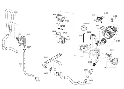 Valve Assy Diagram and Parts List for SHE3AR72UC 14 Bosch Dishwasher