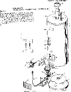 Replacement Parts Diagram and Parts List for 153332312  Kenmore Water Heater