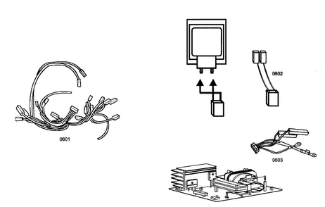 Wiring Harness Diagram and Parts List for MEMW301ES01  Thermador Microwave