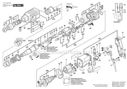 Part Location Diagram of 1617200082 Bosch On-Off Switch