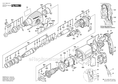 Part Location Diagram of 1614601057 Bosch Tool RETAINING RING