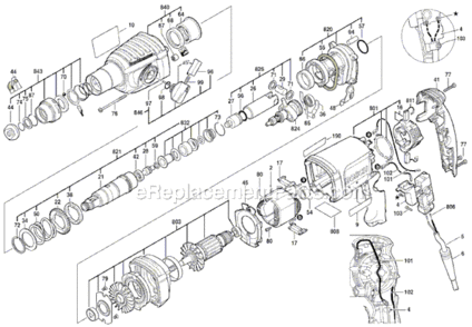 Part Location Diagram of 1619P06111 Bosch Tool RATCHET SLEEVE